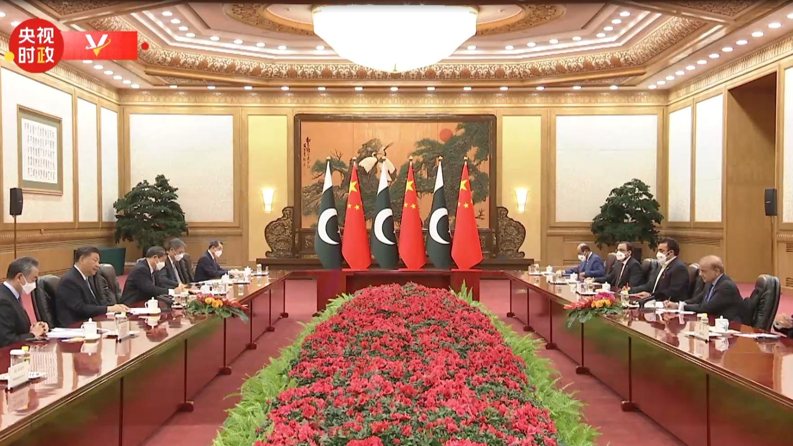 Xi Jinping s a întâlnit cu premierul pakistanez Muhammad Shehbaz Sharif