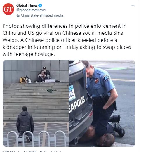وقتی پلیس چین زانو می زند، پلیس آمریکا با زانو آدم می کشد_fororder_467878658