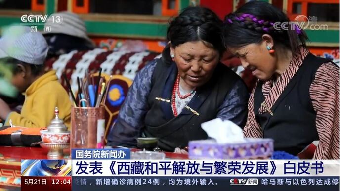 चीन में“तिब्बत की शांतिपूर्ण मुक्ति और समृद्ध विकास”श्वेत पत्र जारी_fororder_2.JPG