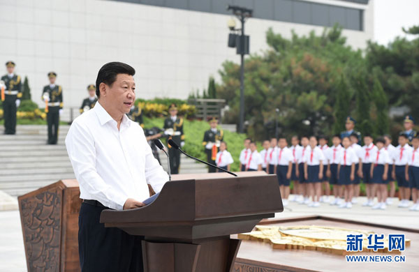 Bersama Presiden Xi, Kenang Jasa Pahlawan