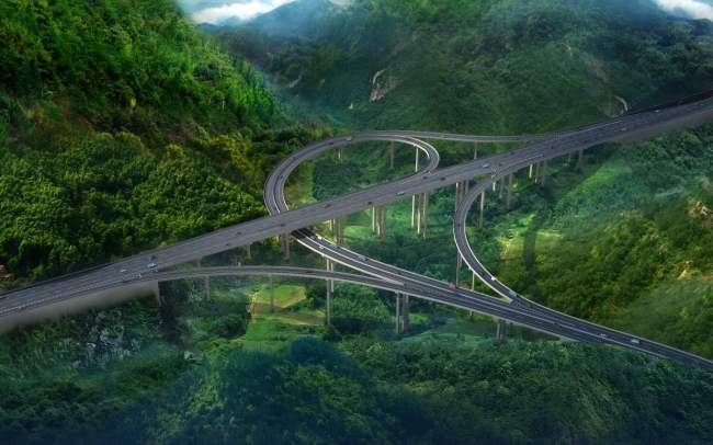 Work on building an expressway along the Jinsha River from Yibin, Sichuan province to Panzhihua began on October 11. [Photo: sctv.com]