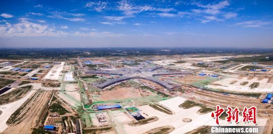 An aerial view of Beijing's new airport [Photo: Chinanews.com] 