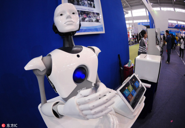 A robot made by China's Siasun. [File Photo: IC]