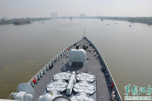 A Chinese naval fleet on Saturday arrived at Ho Chi Minh City in south Vietnam for a four-day friendly visit to the Southeast Asian country. [Photo: 81.cn]