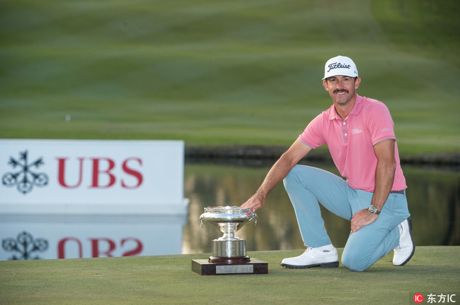 Australian Wade Ormsby wins the Hong Kong Open Golf at Hong Kong Golf club. [Photo: IC]