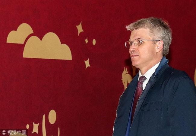 Russia's Sport Minister Pavel Kolobkov [Photo: VCG/ TASS/Valery Sharifulin]