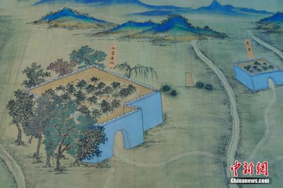 The painting Landscape along the Silk Road [Photo: Chinanews.com]