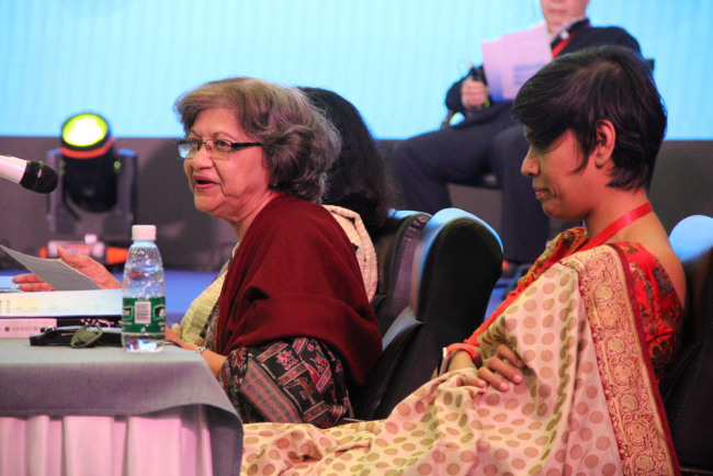 Indian delegates attend the 2017 BRICS Literature Forum on December 15, 2017. [Photo: China Plus/Cao Xiaochen]