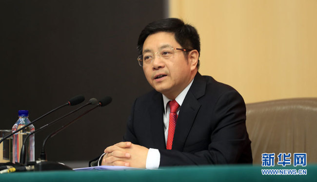 Ma Xiaoguang, spokesman for the State Council Taiwan Affairs Office. [Photo: Xinhua]