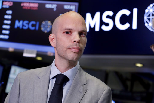 MSCI Managing Director Sebastien Lieblich visits the trading floor after ringing the opening bell of the New York Stock Exchange, Wednesday, June 21, 2017. [Photo: AP/ Richard Drew]