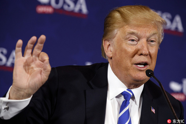 President Donald Trump speaks during a roundtable discussion on tax policy Thursday, April 5, 2018, in White Sulphur Springs, West Virginia.[Photo: IC]