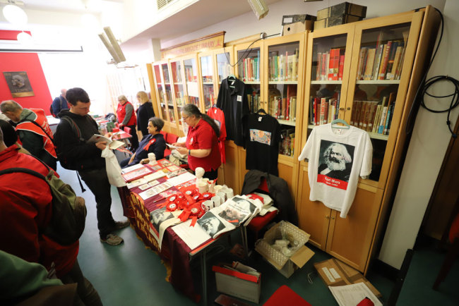 The Marx Memorial Library in London holds its open-day event on May 1st every year which is also the International Workers' Day. [Photo: China Plus/Liang Tao]