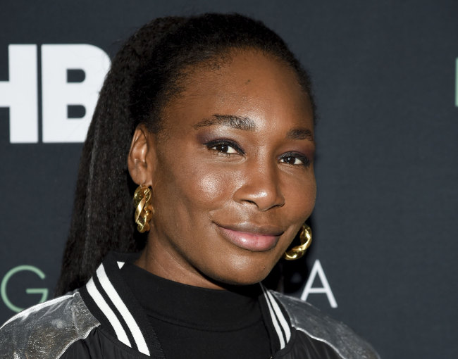 Professional tennis player Venus Williams attends the premiere of HBO's "Being Serena" at the Time Warner Center on Wednesday, April 25, 2018, in New York. [Photo:AP]