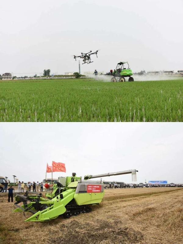 Unmanned machinery working at a farm in Jiangsu Province [File Photo: stdaily.com]