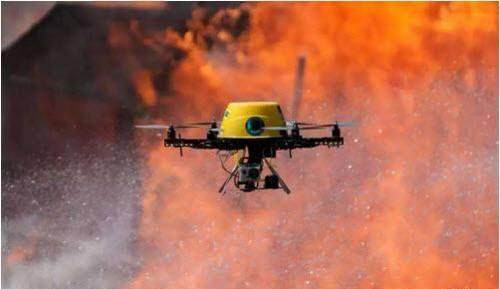 A drone used in firefighting [File photo: CALT]