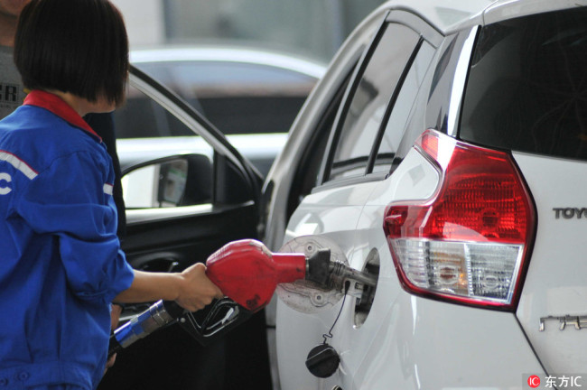 China will reduce the retail prices of gasoline and diesel from Tuesday, the second cut this month, the National Development and Reform Commission (NDRC) announced Monday, June 25, 2018. [File Photo: IC]