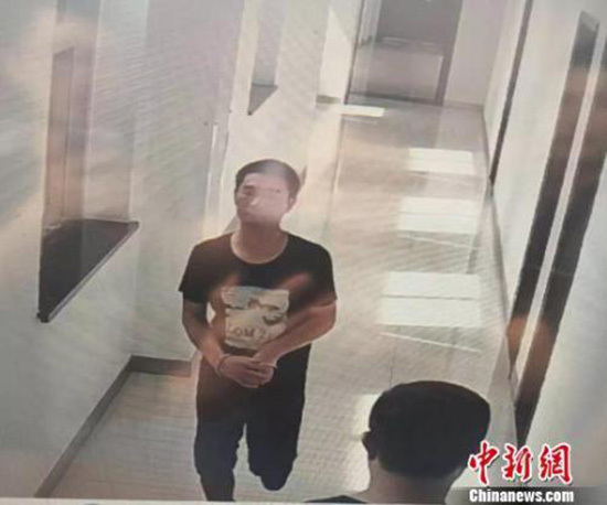 The drug trafficking suspect Ma Hanting. [Photo: Chinanews.com]