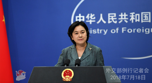 Foreign Ministry spokesperson Hua Chunying [Photo: fmprc.gov.cn]