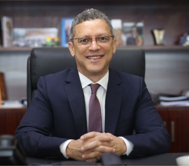 Leslie Maasdorp, Vice President and Chief Financial Officer of the BRICS-led New Development Bank. [Photo: China Plus/ Courtesy from Mr. Leslie Maasdorp]
