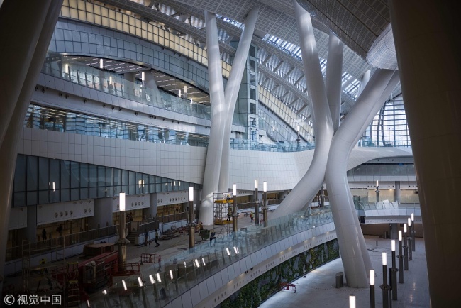 The interior of West Kowloon station in Hong Kong on Thursday, July 26, 2018. [Photo: VCG]