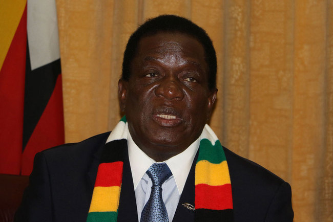 Zimbabwean President Emmerson Mnanagwa takes an interview with China Radio International on Saturday, September 1, 2018. [Photo: China Plus/Gao Junya]