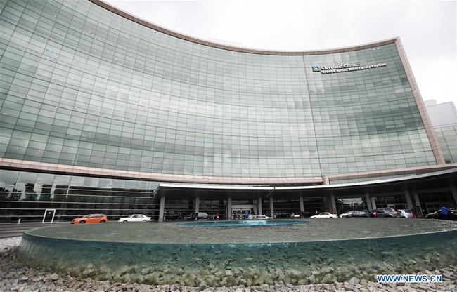 Photo taken on Aug. 22, 2018 shows the Sydell & Arnold Miller Family Pavilion of Cleveland Clinic in Cleveland, Ohio. [Photo: Xinhua]