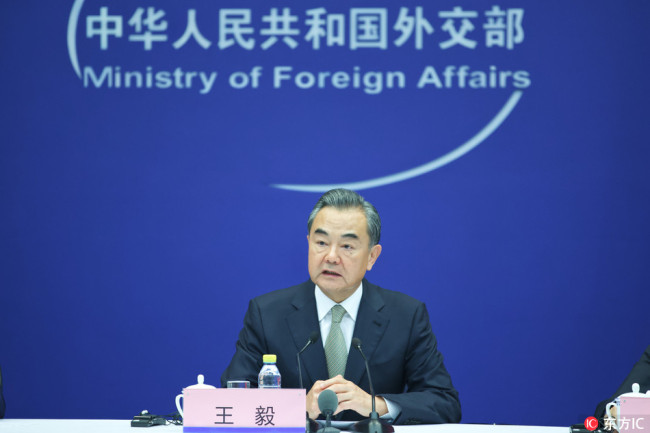 Chinese State Councilor and Foreign Minister Wang Yi. [Photo: IC]