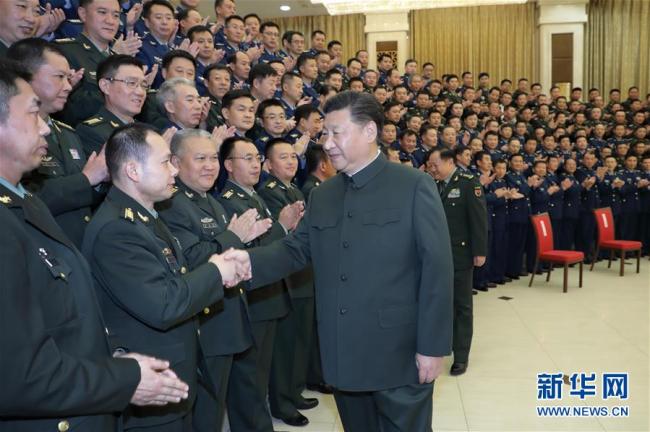 Xi Jinping, chairman of the Central Military Commission, meets with senior military officers in Liaoning Province, on September 28 2018. [Photo: Xinhua]