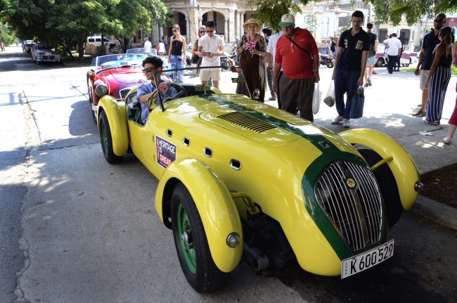 American heritages are more commonly seen in Cuba, but there's still lots of English cars as well.[Photo:Xinhua]
