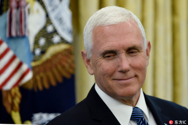[Photo: United States Vice President Mike Pence.]