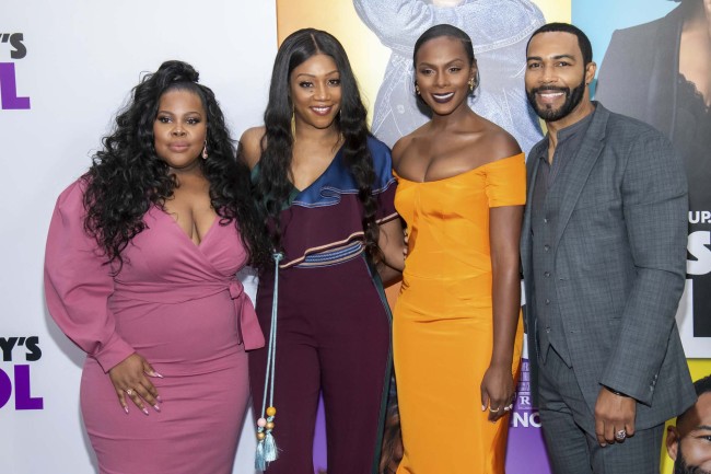 Amber Riley, from left, Tiffany Haddish, Tika Sumpter and Omari Hardwick attend the world premiere of "Nobody's Fool" at AMC Loews Lincoln Square on Sunday, Oct. 28, 2018, in New York.  [Photo: AP]