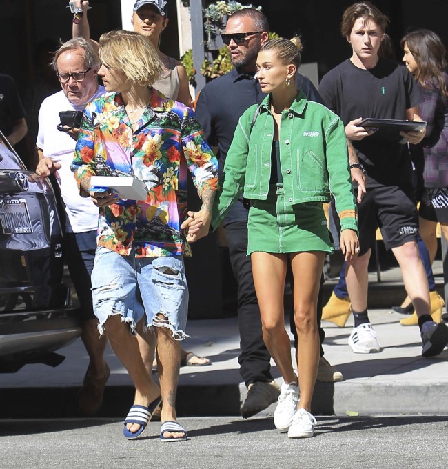 2018 8/30/18 Justin Bieber and Hailey Baldwin are seen in Los Angeles, CA. [Photo: AP]