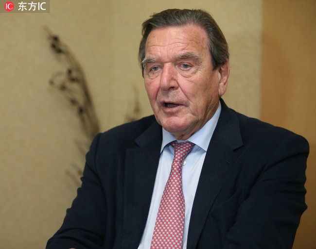 Former German Chancellor Gerhard Schroeder. [File photo: IC]