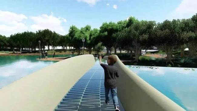 The conceptual design of the 3D-printed bridge. [Photo: The Paper]