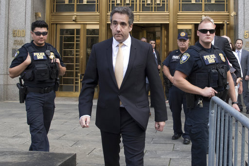 Michael Cohen leaves Federal court, Tuesday, Aug. 21, 2018, in New York. [Photo: AP/Mary Altaffer]