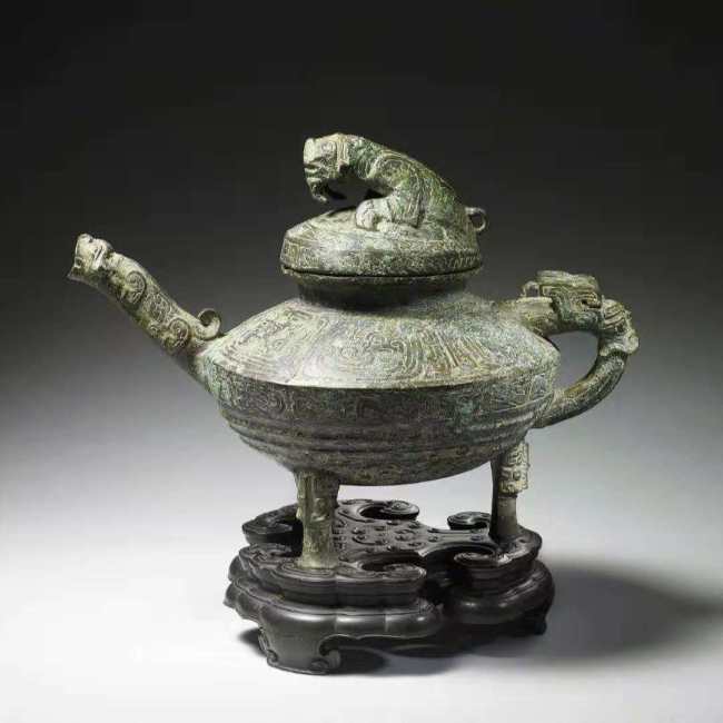File photo of a bronze water vessel, known as "Tiger Ying." [Photo: National Museum of China]