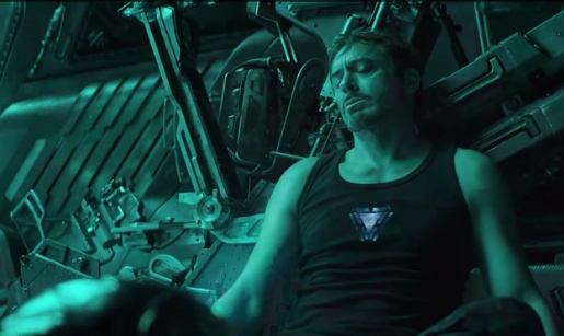 Tony Stark is seemingly stuck in space with resources and oxygen running out in this still from the trailer for Marvel Studios "Avengers 4: Endgame." [Screenshot: China Plus]