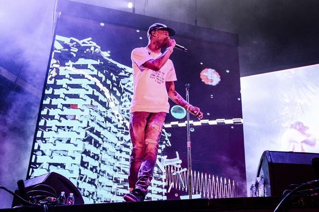 Travis Scott performs at the Voodoo Music Experience in City Park on Saturday, Oct. 27, 2018, in New Orleans. [Photo: AP]