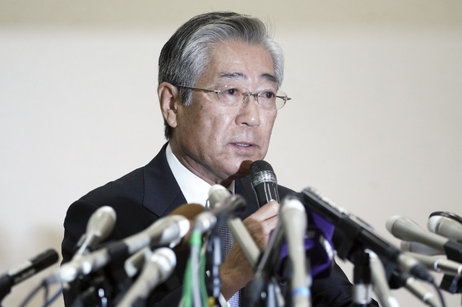 Tsunekazu Takeda, the head of the Japanese Olympic Committee and a powerful IOC member, has denied corruption allegations against him concerning reported bribes paid to be awarded the rights to host the 2020 Olympics. [Photo: AP]