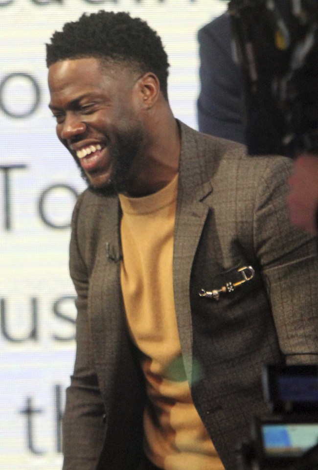 Kevin Hart at Good Morning America to promote his new movie The Upside on January 09, 2019 in New York City. [Photo：AP]