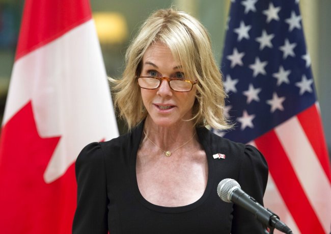 In this Oct. 23, 2017, file photo, United States Ambassador to Canada Kelly Knight Craft speaks after presenting her credentials during a ceremony at Rideau Hall in Ottawa. [File Photo: AP]