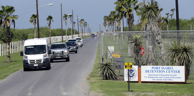 In this June 26, 2018, file photo, vehicles leave the Port Isabel Detention Center, which holds detainees of the U.S. Immigration and Customs Enforcement in Los Fresnos, Texas. Immigration officials say a 24-year-old woman delivered a stillborn baby while in custody last week. They say the Honduran woman was about six months pregnant when she went into premature labor and delivered a stillborn boy on Friday, Feb.22, 2019 after having been hospitalized but cleared for release a day earlier. She had spent four days in immigration custody. In a joint statement, U.S. Customs and Border Protection and Immigration and Customs Enforcement, two separate agencies that fall under the homeland security department, said the woman was arrested by the Border Patrol on Feb. 18 near Hidalgo, Texas. [File photo: AP]