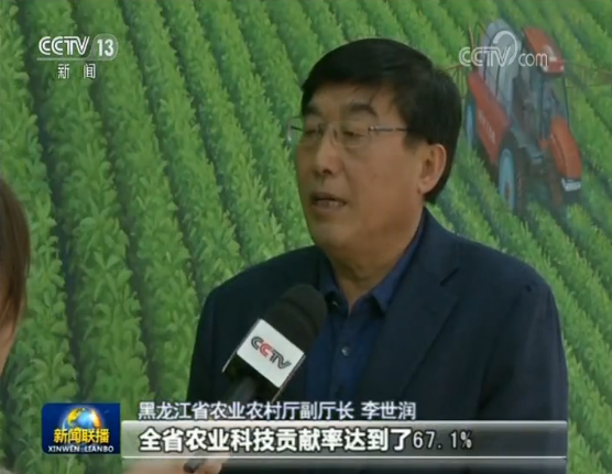 Li Shirun, the deputy director of the Agriculture and Rural Affairs Department in Heilongjiang Province. [Screenshot: China Plus]