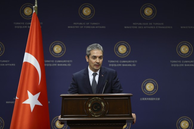 Turkish Foreign Ministry spokesman Hami Aksoy. [File Photo: IC]