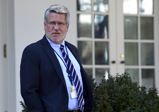 In this Jan. 25, 2019 file photo, White House deputy chief of staff for communications Bill Shine stands in the Rose Garden before President Donald Trump speaks at the White House in Washington. [File Photo: AP]