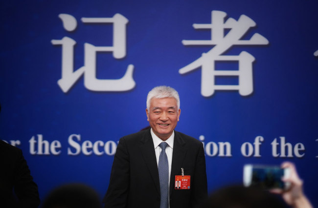 China's Minister of Science and Technology Wang Zhigang.[Photo: China Plus]