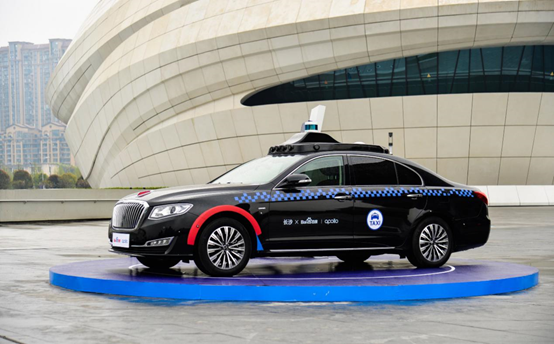 A self-driving taxi developed by Baidu. [File Photo: china.com.cn]