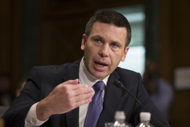 In this Wednesday, March 6, 2019, file photo, U.S. Customs and Border Protection Commissioner Kevin McAleenan speaks during a hearing of the Senate Judiciary Committee on oversight of Customs and Border Protection's response to the smuggling of persons at the southern border, in Washington. [File Photo: AP]