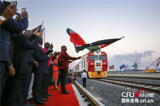 Opening ceremony of the Mombasa-Nairobi railway