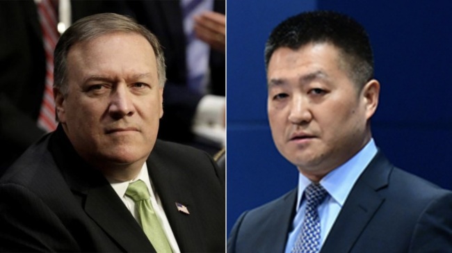 China's Foreign Ministry spokesperson Lu Kang on Monday, April 15, 2019, rejected U.S. Secretary of State Mike Pompeo's remarks that Beijing is partly to be blamed for the volatile political situation in Venezuela, saying Washington's attempt to slander Beijing's relationship with Latin America is "irresponsible" and "nonsensical."  [Photo: CGTN]